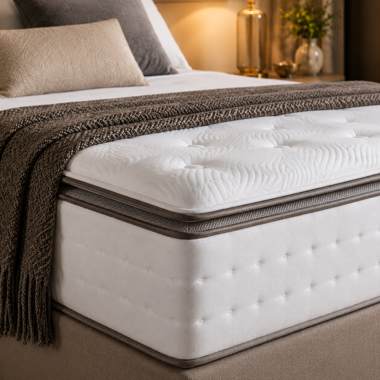 Cama Box Queen (Colchão + Base Bipartida) Molas Ensacadas Kings Gazin