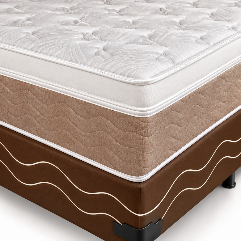 Cama Box Casal (Colchão + Base) Molas Ensacadas Majestic Visco Design