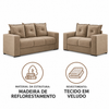 Conjunto De Sofá 3 e 2 Lugares Santa Catarina Bacetto