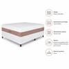 Cama Box Casal (Base + Colchão) Majestic Design