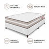 Cama Box Casal (Colchão + Base) 138x188 Ortopédico Gold Premium Reconflex
