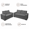 Conjunto de Sofá 2x3 Lugares Torun Masterflex