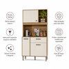 Cozinha Compacta 3 Portas 1 Gaveta Kits Zen Kits Paraná