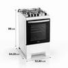 Fogão 4 Bocas Automático Com Mesa Inox Supreme Dako