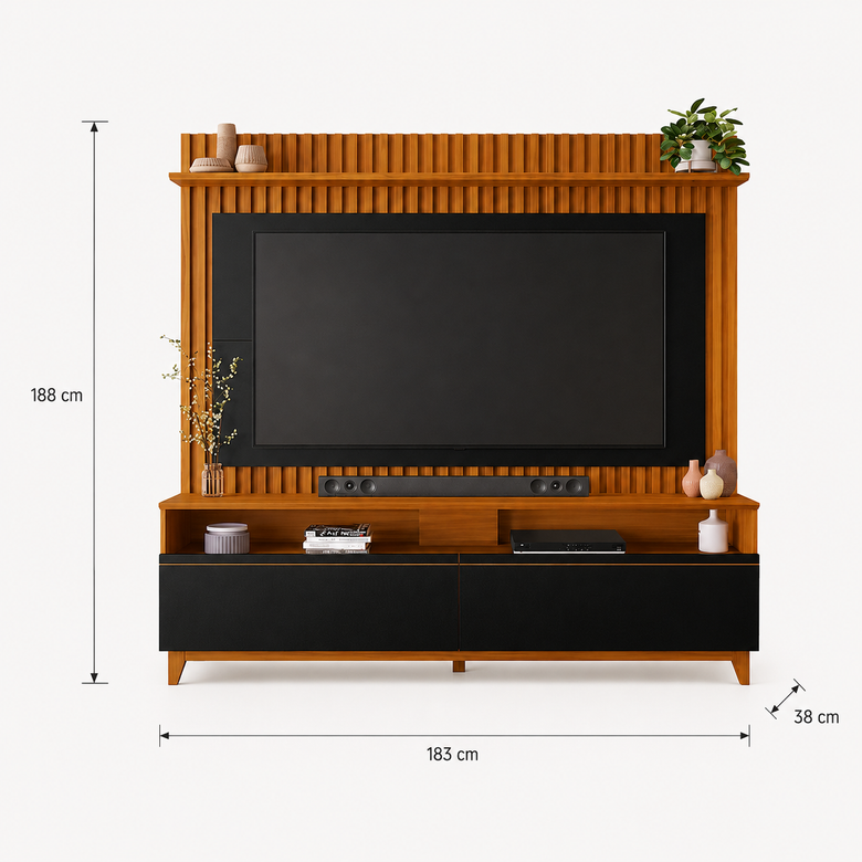 Home para Tv até 65 Polegadas Ripado Notável