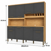Cozinha Compacta 100% MDF 8 Portas 2 Gavetas Carbenet Prime Ronipa