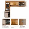 Cozinha Modulada 3 Peças 4 Portas 1 Gaveta Realeza Premium Nesher