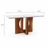 Mesa De Jantar Frisa 6139 135X90cm Lj Móveis