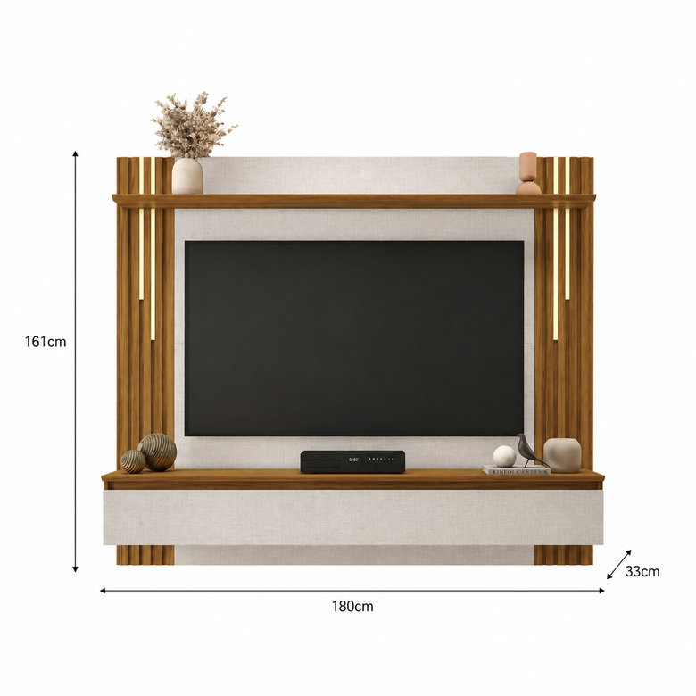 Painel Para TV Até 65" Com Led NT1345 Notável Móveis