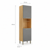 Paneleiro 100% MDF 2 Portas Carménère Ronipa