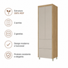 Paneleiro Torre Quente 2 Portas 2 Gavetas 70cm  Marquesa Nesher