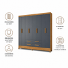 Guarda-Roupa Casal Florida 8 Portas 4 gavetas Moval