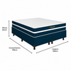 Cama Box Queen Prime (Colchão + Base) 158x198x60 Bacetto