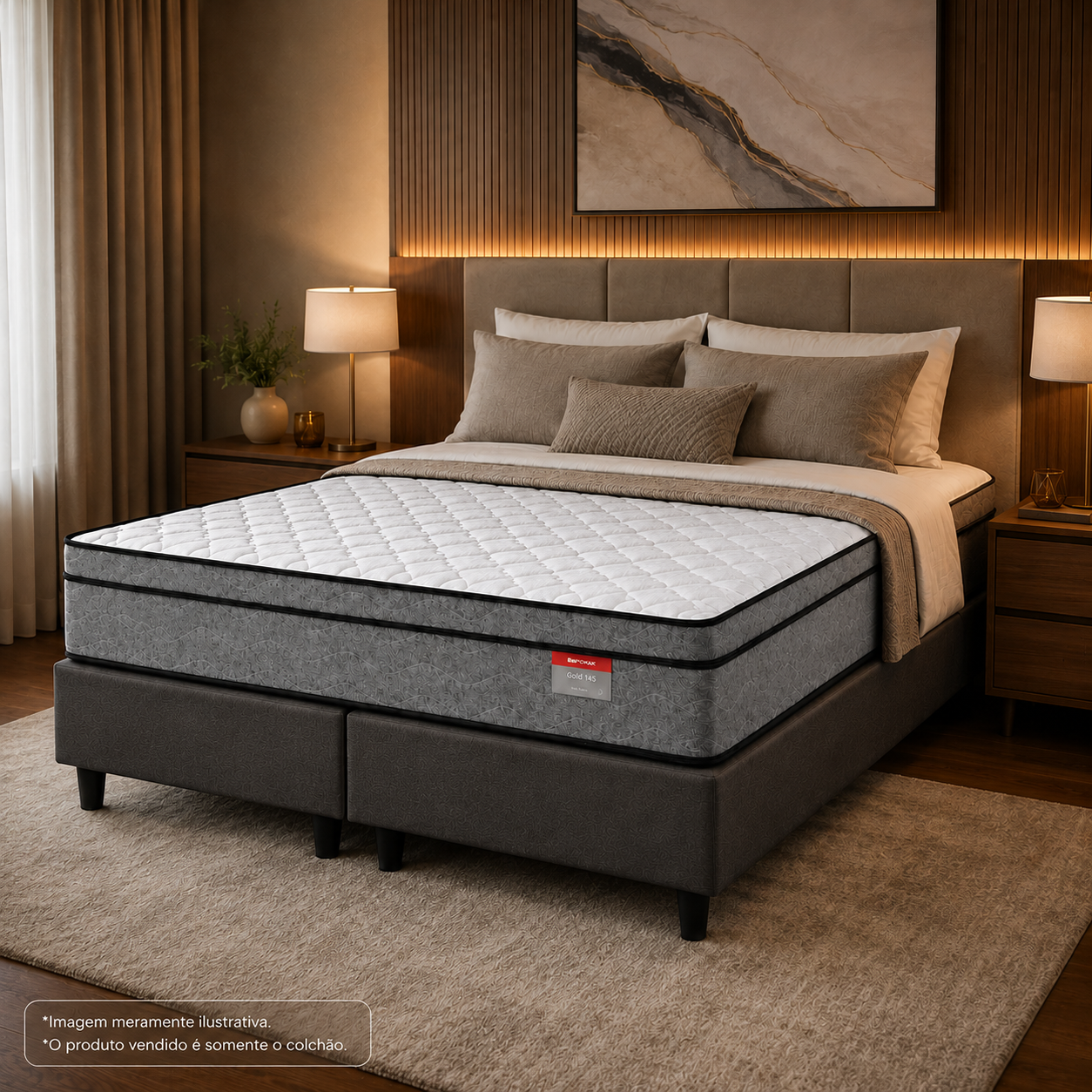 Colchão Queen D45 158x198cm Gold Reconflex