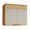 Armário Aéreo 100% MDF 2 Portas 80cm Realeza Nesher