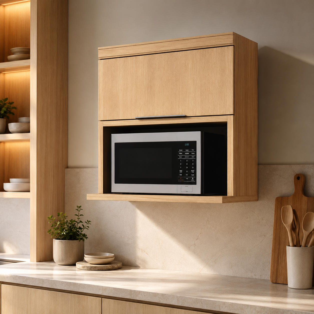 Armário Aéreo Para Micro-Ondas 80cm Marquesa Nesher