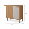 Balcão de Canto 100% MDF 1 Porta 92cm Eloíse MGM