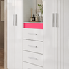 Guarda-Roupa Casal Atenas 4 Portas 4 Gavetas Moval
