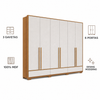 Guarda-Roupa Casal 100% MDF 6 Portas 3 Gavetas NT6035 Notável Móveis
