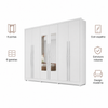 Guarda-Roupa Casal Robust com Espelho 6 Portas 6 Gavetas Novo Horizonte