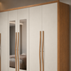 Guarda-Roupa Casal Robust com Espelho 6 Portas 6 Gavetas Novo Horizonte