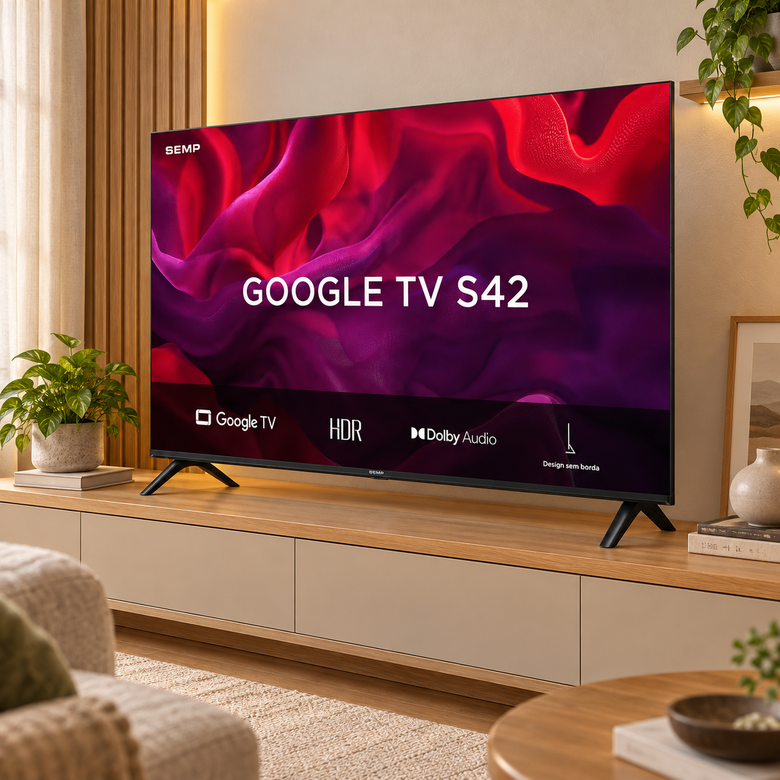 Smart TV Semp 43" Full HD Google TV 43S42