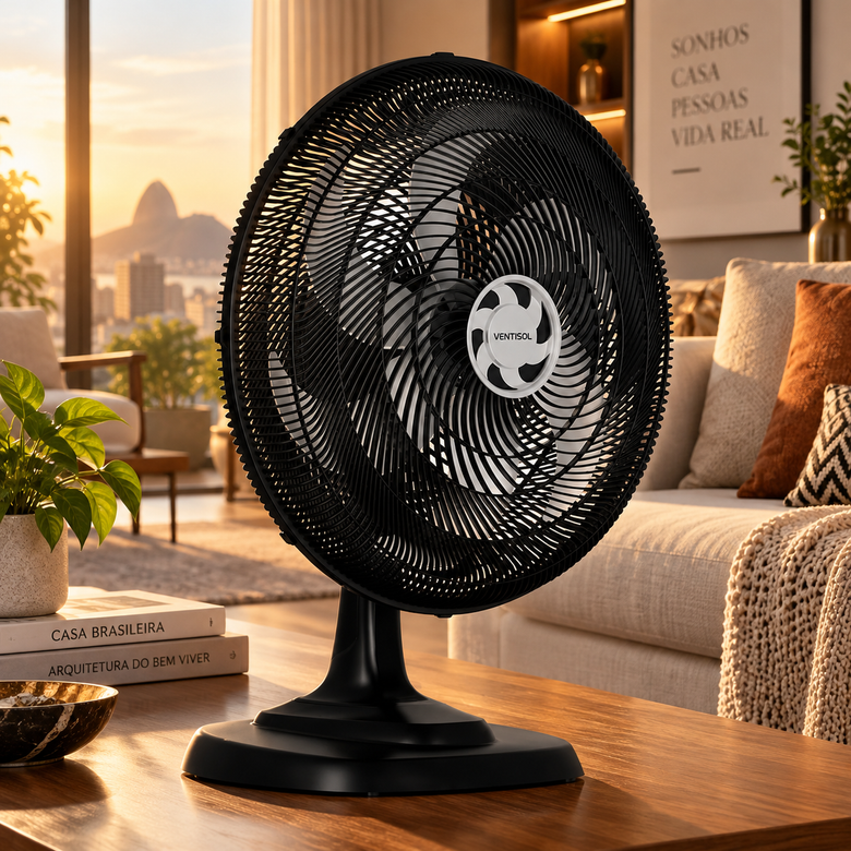 Ventilador De Mesa Ventisol Turbo 6 Pás 50cm