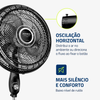 Ventilador Coluna 50cm Super Turbo 8 Pás Mondial 150W VTX-50C-8P