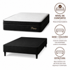 Cama Box Casal (Base + Colchão) Molas Ensacadas Paris Topazio