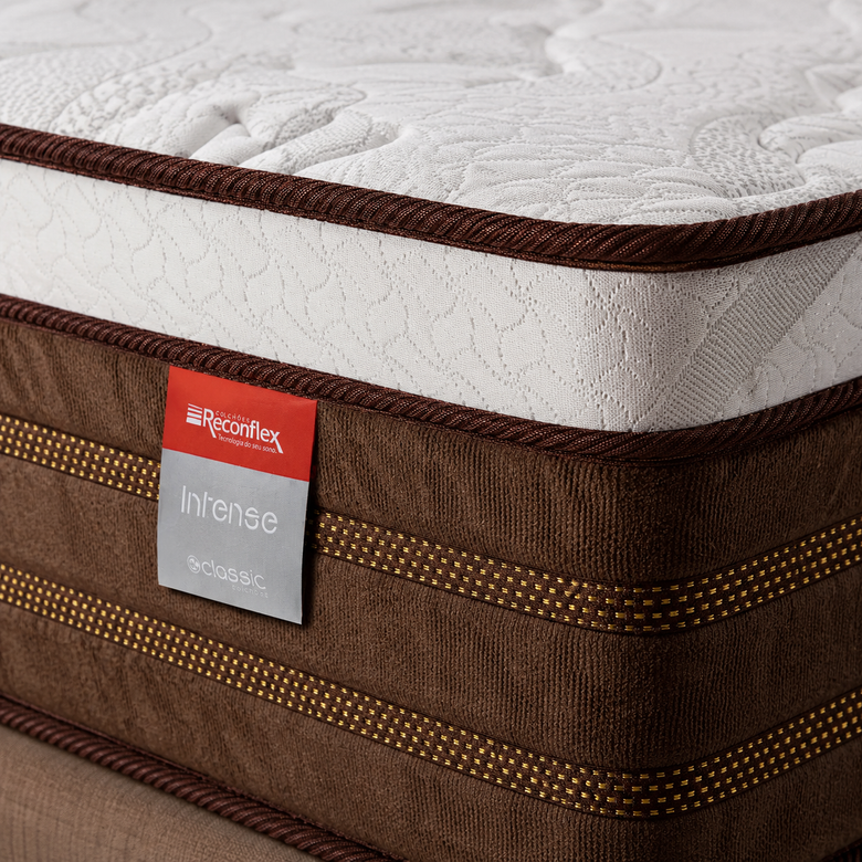 Colchão Queen D28 158x188 Molas Miracoil Intense Reconflex