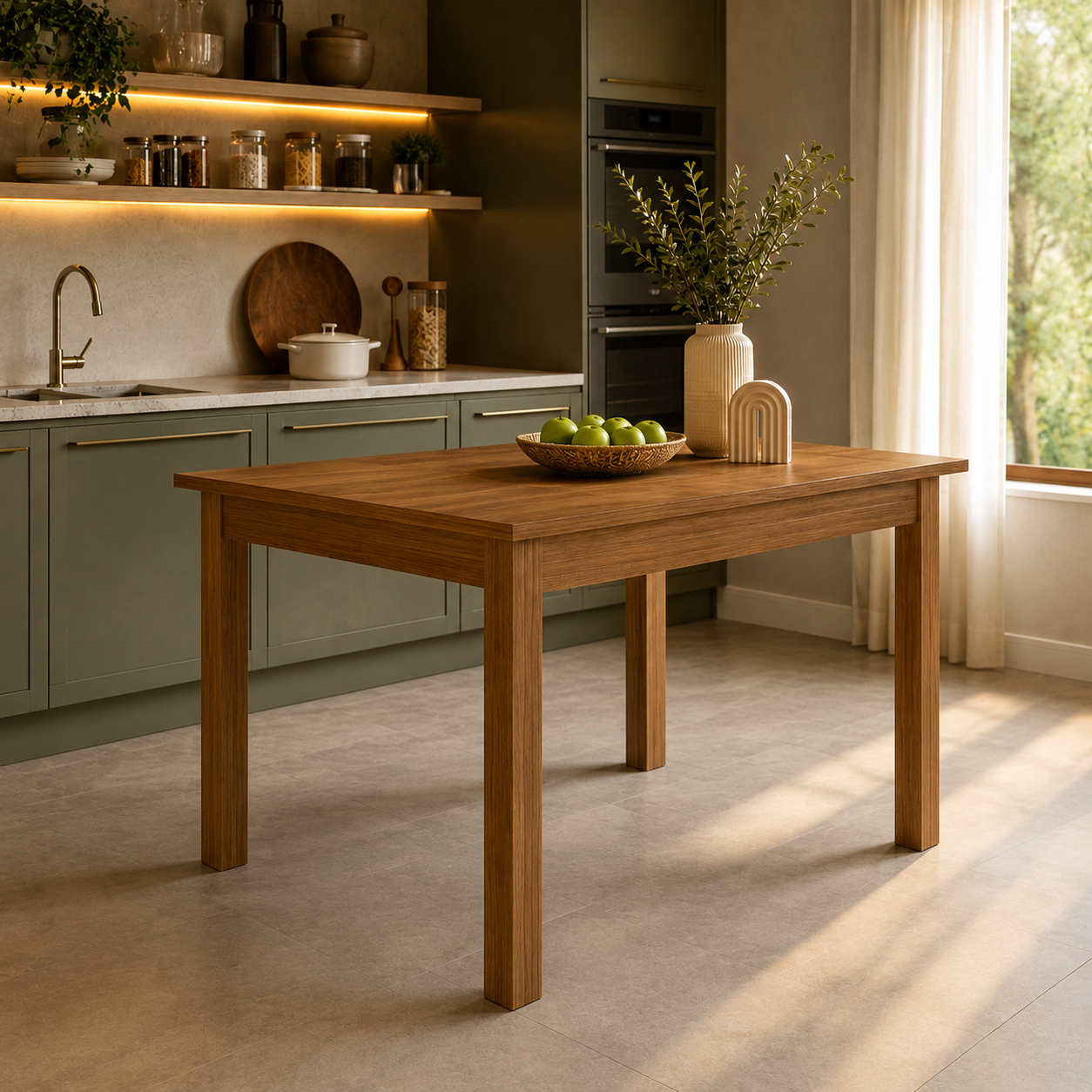 Mesa de Jantar Retangular 6 lugares 150 cm Bellagio Poliman
