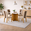 Mesa de Jantar 90cm 4 Lugares Helo Poliman