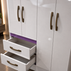 Guarda-Roupa Solteiro 4 Portas 2 Gavetas Madri Moval