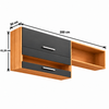 Armário Aéreo Duplo 100% MDF 2 Portas 200Cm Carménère Ronipa