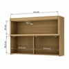 Armário Aéreo Com Vidro Reflecta 120cm Marquesa Nesher