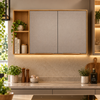 Armário Aéreo 100% MDF 120cm 2 Portas Plena Demóbile
