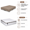 Cama Box Queen (Colchão + Base Bipartida) Molas Ensacadas Kings Gazin