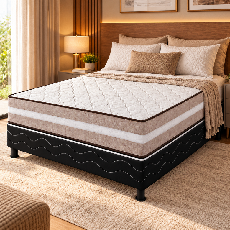 Cama Box Casal Ortopédico 138x188cm Gold Premium Reconflex