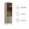Cristaleira 60cm 1 Porta 2 Gavetas Proença Demóbile