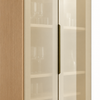 Cristaleira 100% MDF 2 Portas Vidro Reflecta Nesher