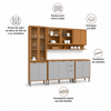 Cozinha Modulada 5 Peças 2 Gavetas 13 Portas Colors Kits Paraná