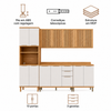 Cozinha Modulada 5 Peças 13 Portas 3 Gavetas Sauvignon Ronipa