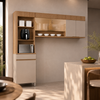 Cozinha Modulada 3 Peças 4 Portas 1 Gaveta Realeza Premium Nesher