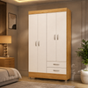 Guarda-Roupa Solteiro 4 Portas 2 Gavetas Astro Demóbile