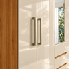 Guarda-roupa Casal 100% MDF 6 Portas 4 Gavetas Com Espelho Ópera Demóbile