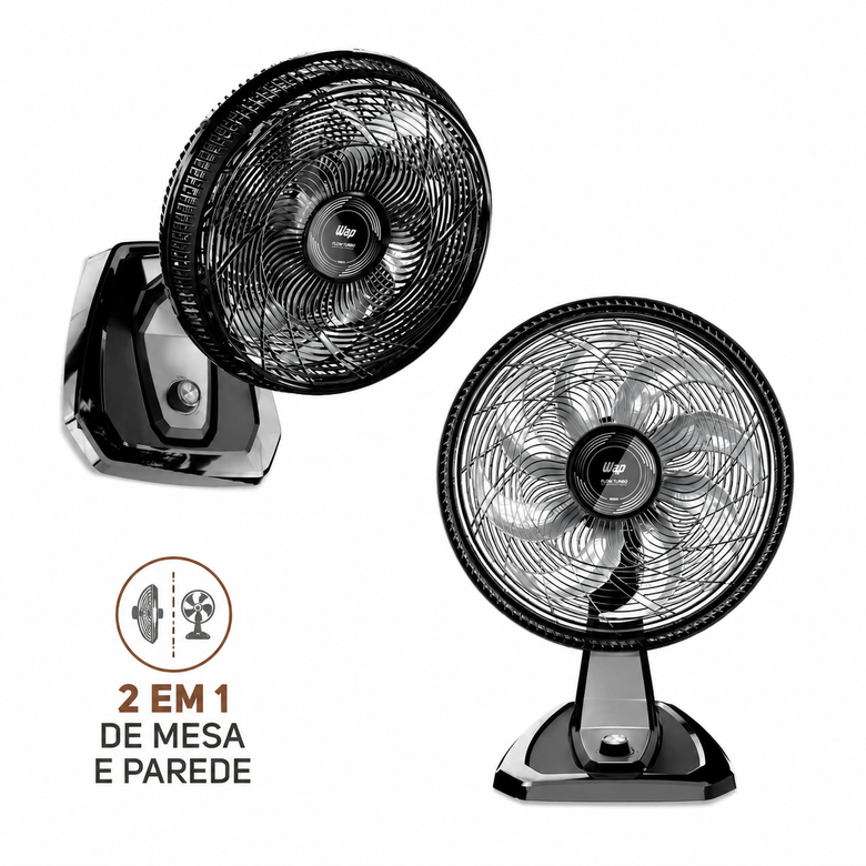 Ventilador Mesa e Parede WAP Flow Turbo Eco 8 Pás