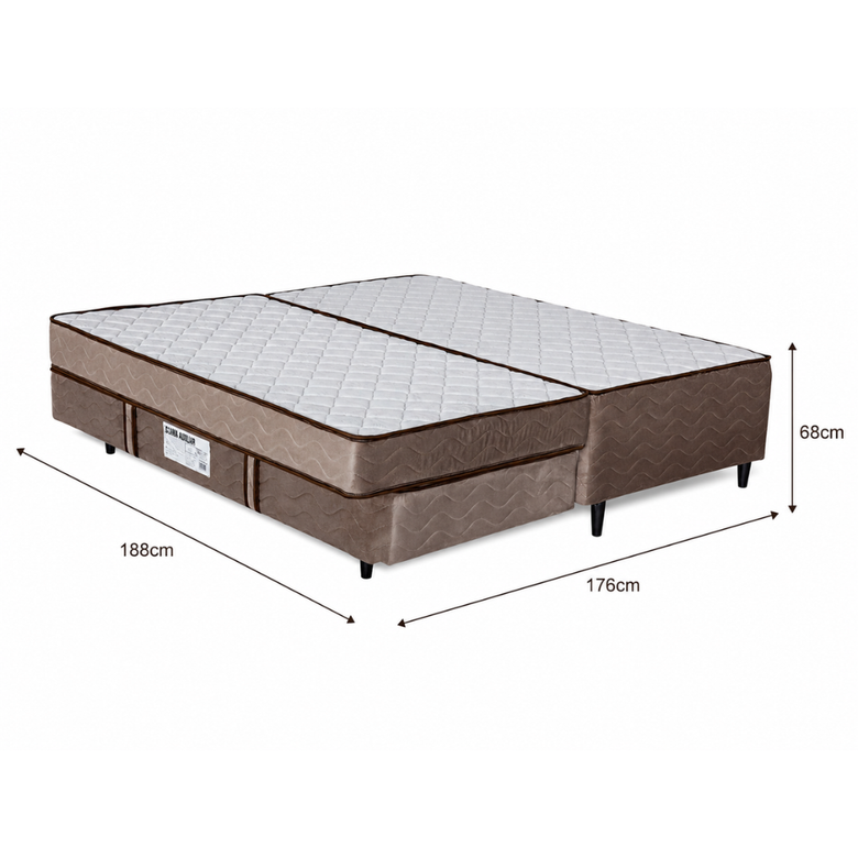 Cama Auxiliar 3 em 1 Real Plus 88cmx188cm Design