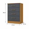 Cômoda 4 Gavetas MS913 Moval