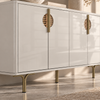 Buffet Aparador 100% MDF 4 Portas Marsala Lukaliam
