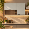 Armário Aéreo 120cm 2 Portas Com Nichos Firenze Demóbile
